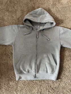 Gray zip hoodie men’s