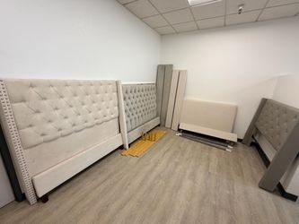 Gray Queen bed frames