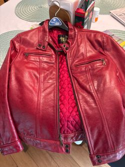 Red Leather, vintage jacket