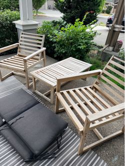 Teak wood patio set