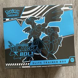 Pokemon TCG Scarlet & Violet – Black Bolt Elite Trainer Box ETB – New Sealed
