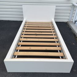 Twin Sized Wooden Bed Frame 