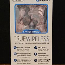 Sentry True Wireless Stereo Wireless Bluetooth Hook EarBuds Black -  Gray