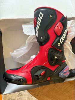 Motocross Boots – Red (Size 42)