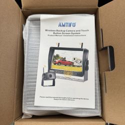 Amtifo Wireless Backup Camera and Touch Button Screen System