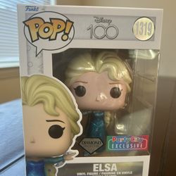 Funko Pop Disney 100 Diamond Collection Party City Exclusive Elsa 