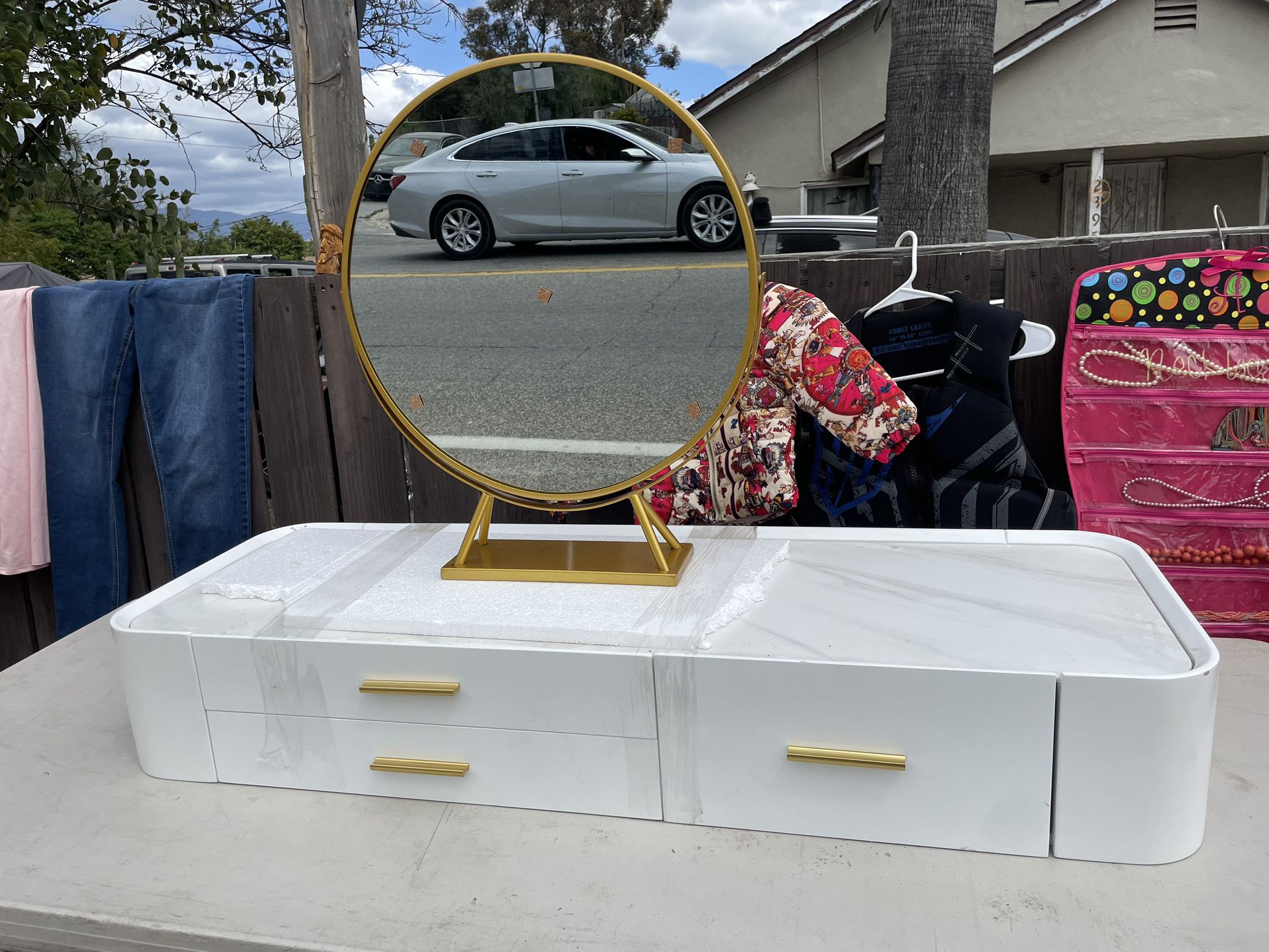 Floating Drawer With Mirror 