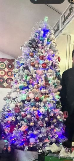 Xmas tree with decorations