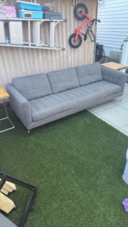 Sofa Couch Grey Mcm