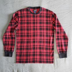 POLO RALPH LAUREN Men's Plaid Sweater (L) Red/Black 