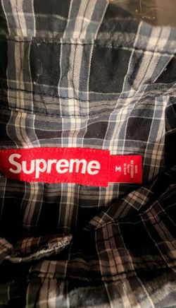 Supreme Plaid Shirt Size Medium