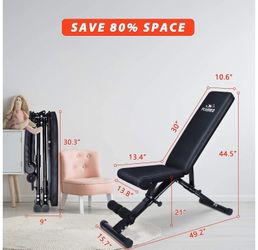 ADJUSTABLE WEIGHT BENCH 620lb CAPACITY