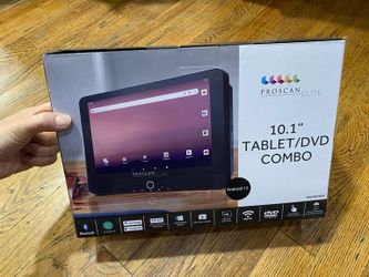 Proscan 10.1 inch Tablet/Portable DVD Player Combo Android 12 32GB Storage