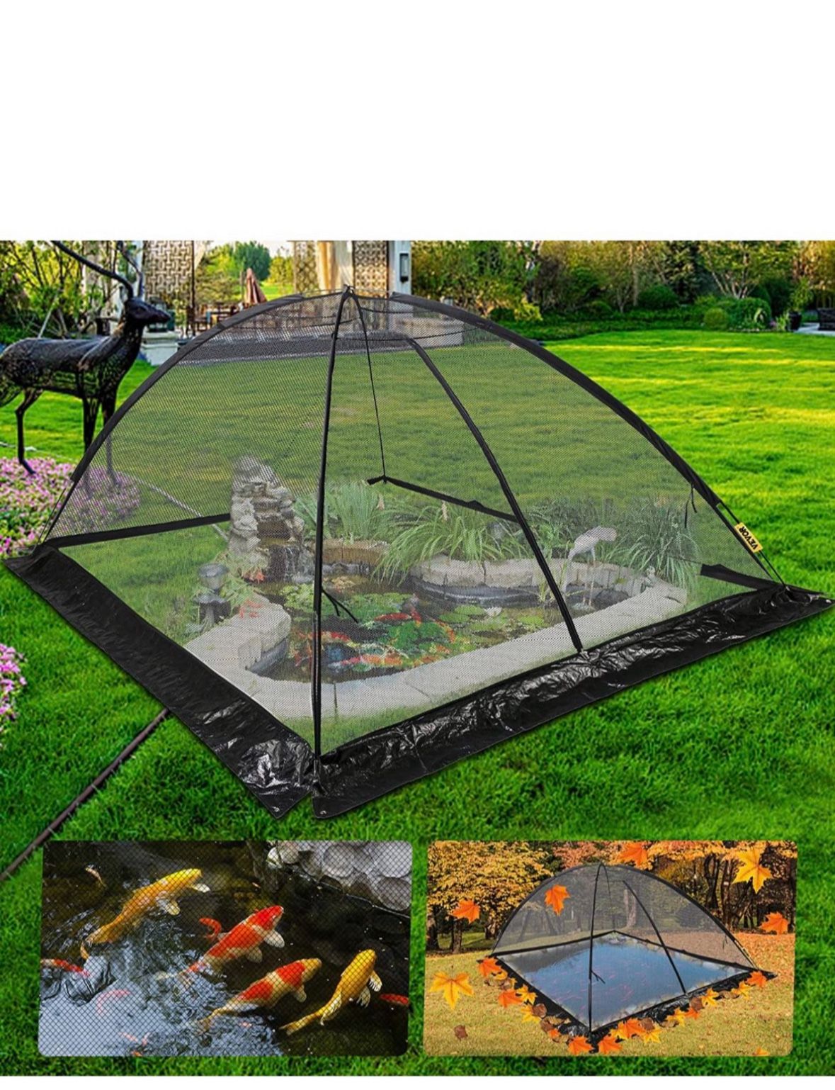 Garden Pond Cover Tent Dome Netting Pool Cover Protector13x17ft