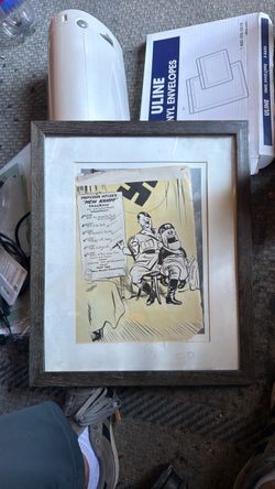 Vintage time period World War Two cartoon military