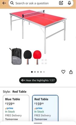 Tennis Ping Pong Table Set