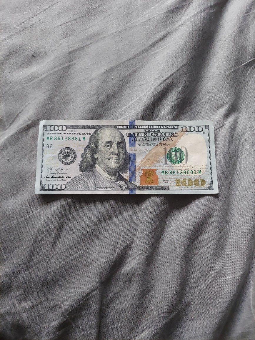 2013 Trinary 100 Dollar Bill