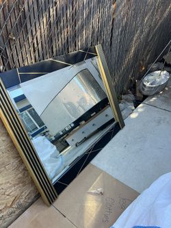 Large Gold Mirror 