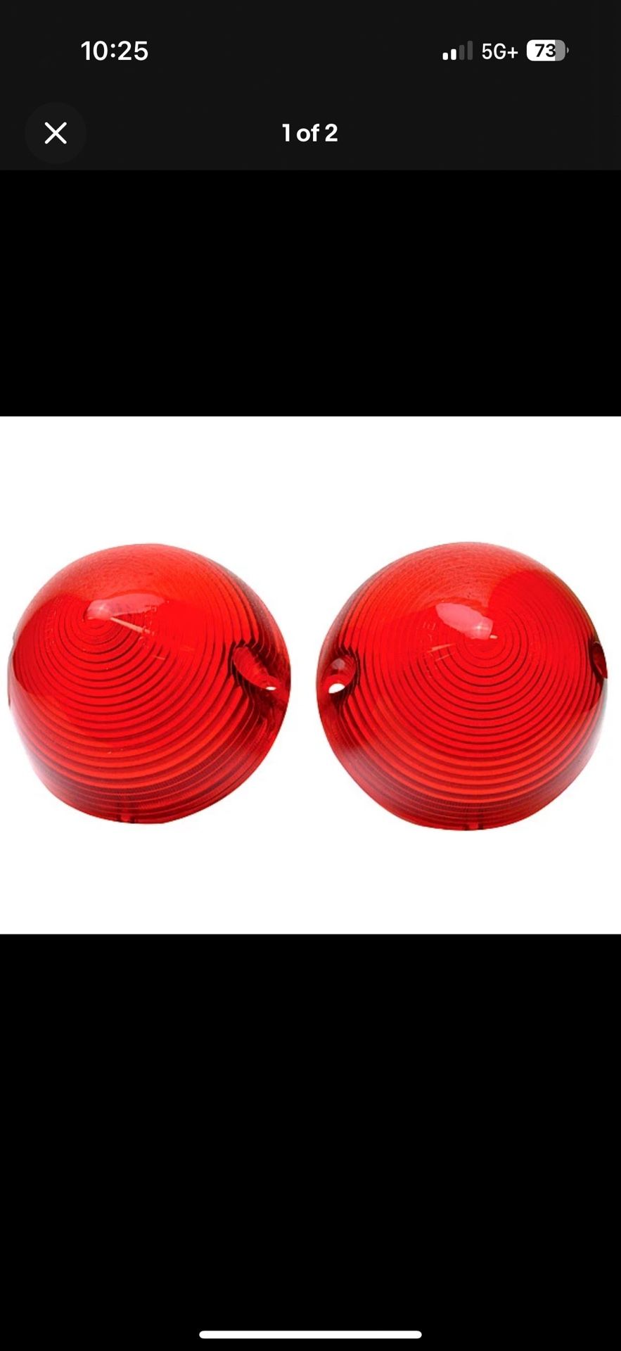 1956 Chevrolet 150 210 Bel Air Nomad Tail Lamp Light Lens"Red Lense" Pair L4420