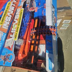X-shot Nerf Fire Blaster Gun Automatic With Foam Rounds