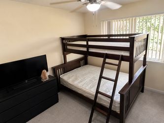 Wood Twin Over Full Bunk Bed – $50 TODAY