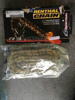 Dirt bike sprockets and chain