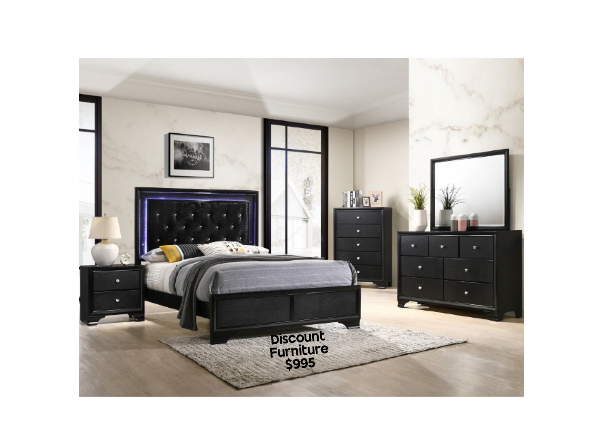 Queen Size 5 Pc Bedroom Set 💥