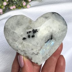 Rainbow 🌈 Moonstone Heart 