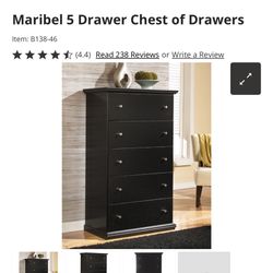 5 Drawer Chest-Espresso Ashley furniture