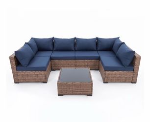 FREE DELIVERY-NEW IN LARGE BOXES Wicker U Shaped Sets NEW
