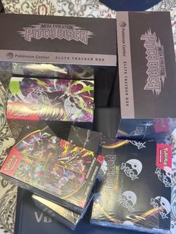 Pitch black Etb pk, booster box, and booster bundles