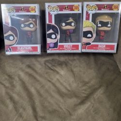 Incredible 2 Funko Pops With Protective Case