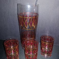 Vintage Cocktail Mixer Set