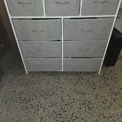 Grey Linen Dresser
