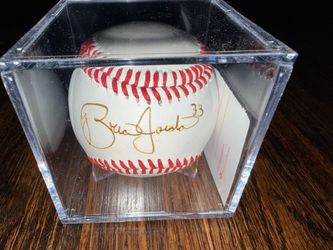 Brian Jordan #33 MLB Signed Baseball w/ Display Case St. Louis Cardinals