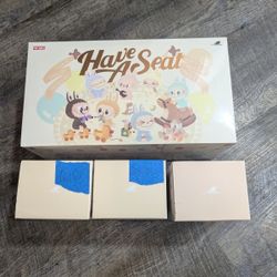 Popmart Authentic Labubu Have A Seat Plush Pendants Each 