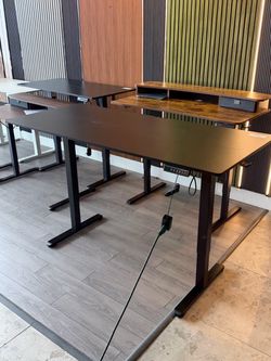 71” Large Black Electric standing desk height adjustable