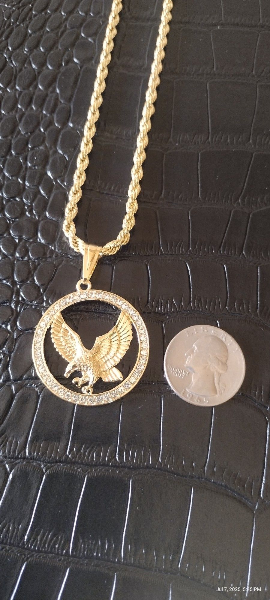 Eagle Pendant And Chain Set