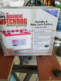 Basement WATCHDOG Emergency Standby & Deep Cycle  Battery  Model No. 24EP6