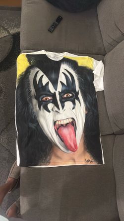 KISS Gene Simmons airbrushed tshirt