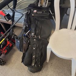 Golf Clubs And Case 