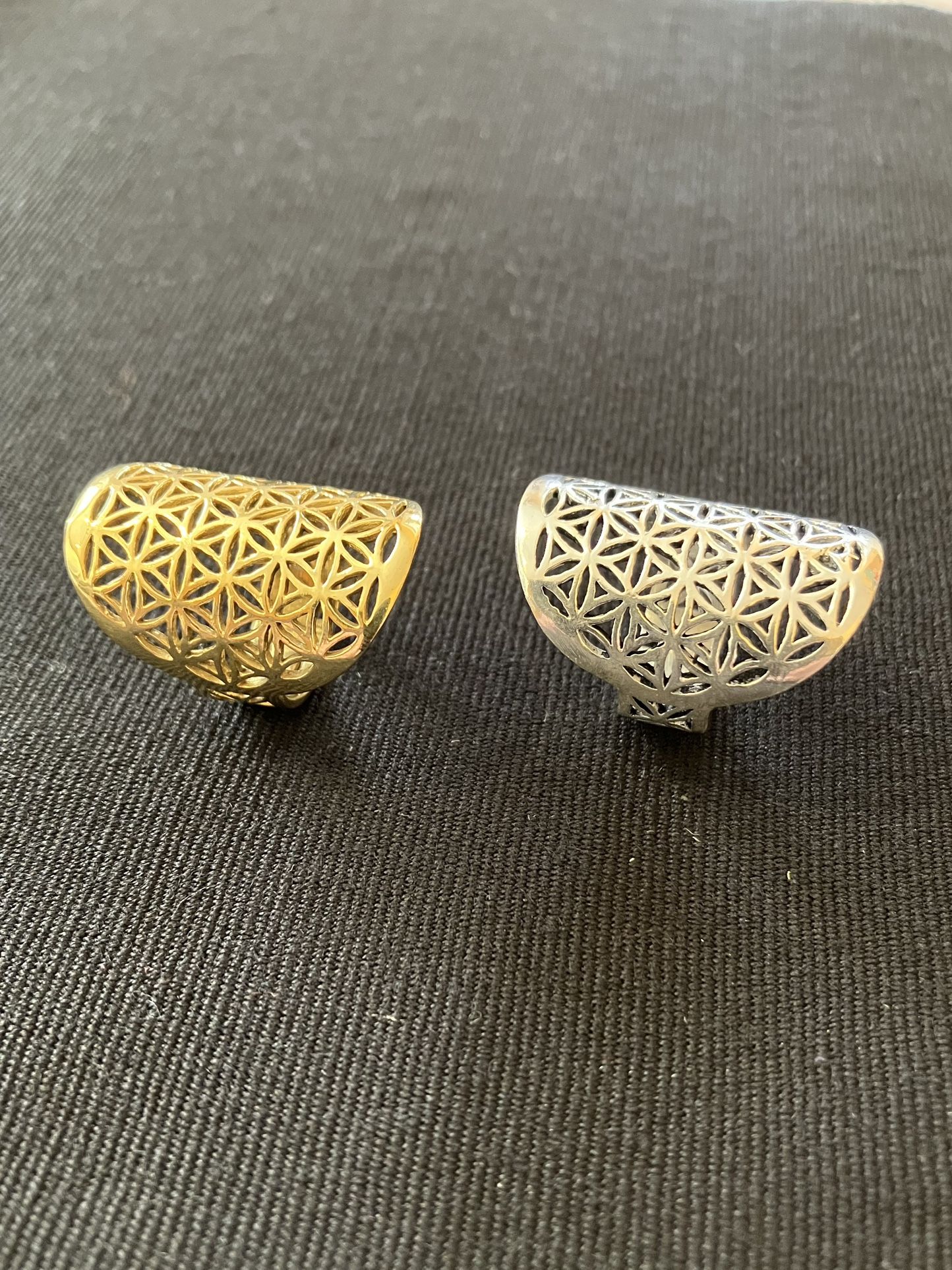 Flower of Life Ring silver or gold~adjustable