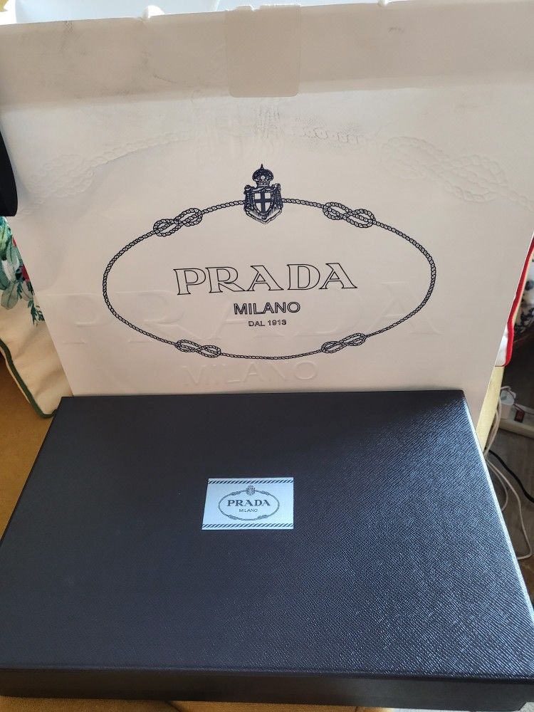 Prada's Empty Shopping Bag And Box