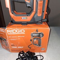 RIDGID 18V DIGITAL INFLATOR TOOL ONLY