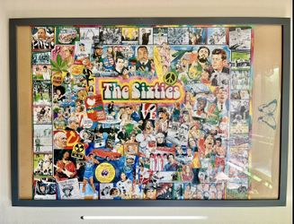 The Sixties Framed Puzzle – A Stunning Tribute to a Transformative Era