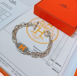 New Hermès Bracelet Thickened Edition Platinum Edition