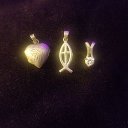 Sterling silver Necklace Pendant Lot