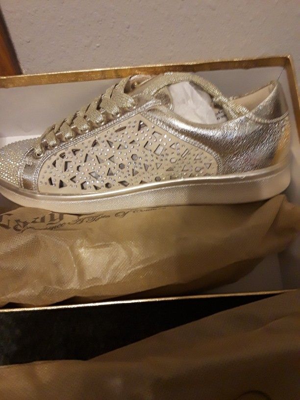 Lady Couture Gold Shoes