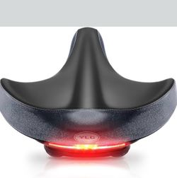 Oversized Comfort Bike Seat Comfortable Replacement Bike Saddle Memory Foam Soft Bike Saddle Waterproof Universal Fit Bicycle Seat for Women Men