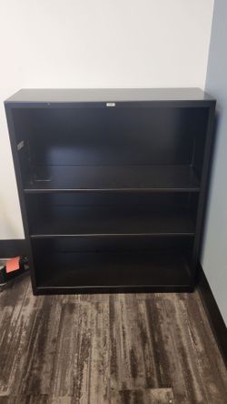 Black Metal Book Case
